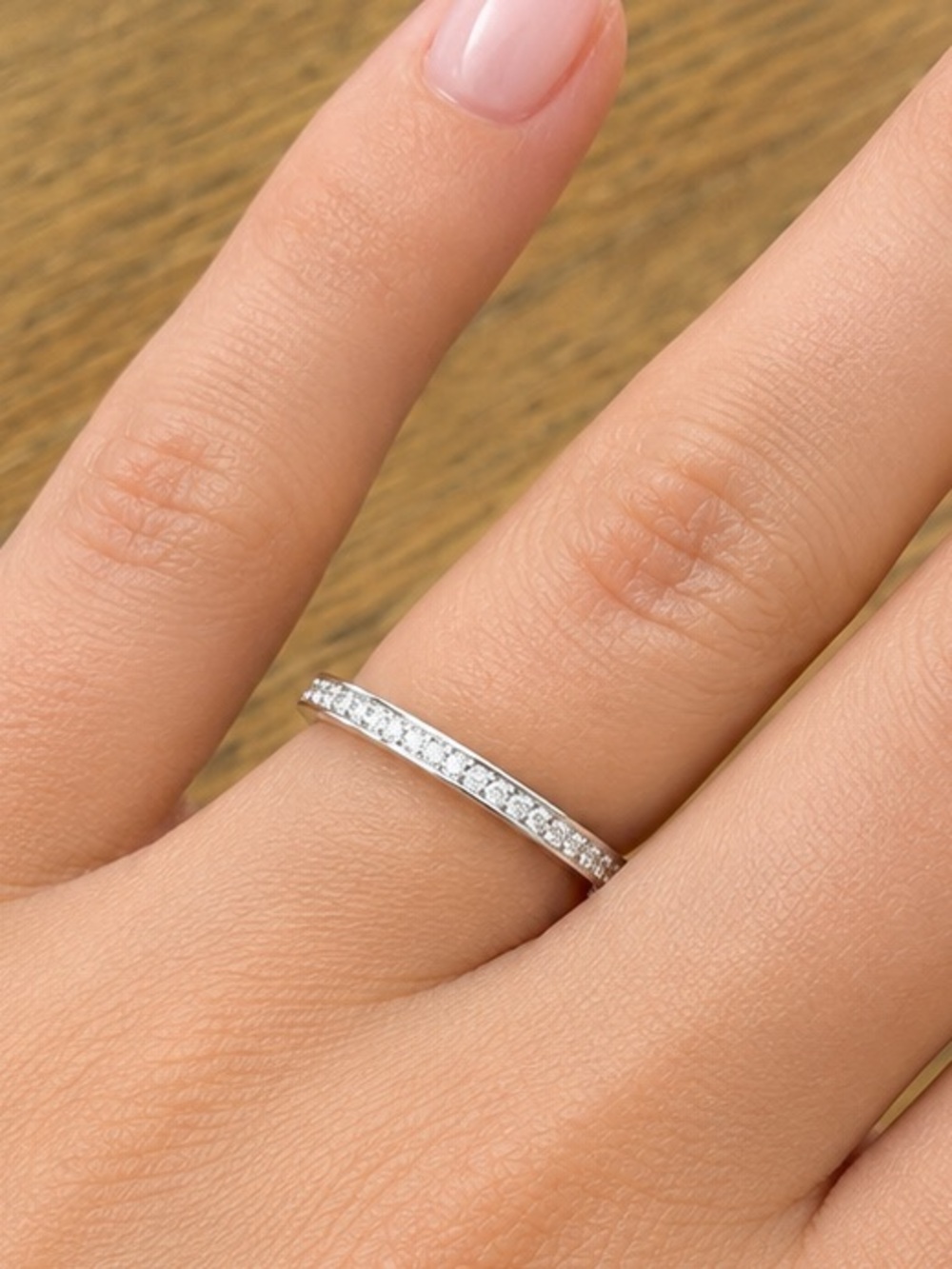 Moissanite Pavé Band in 925